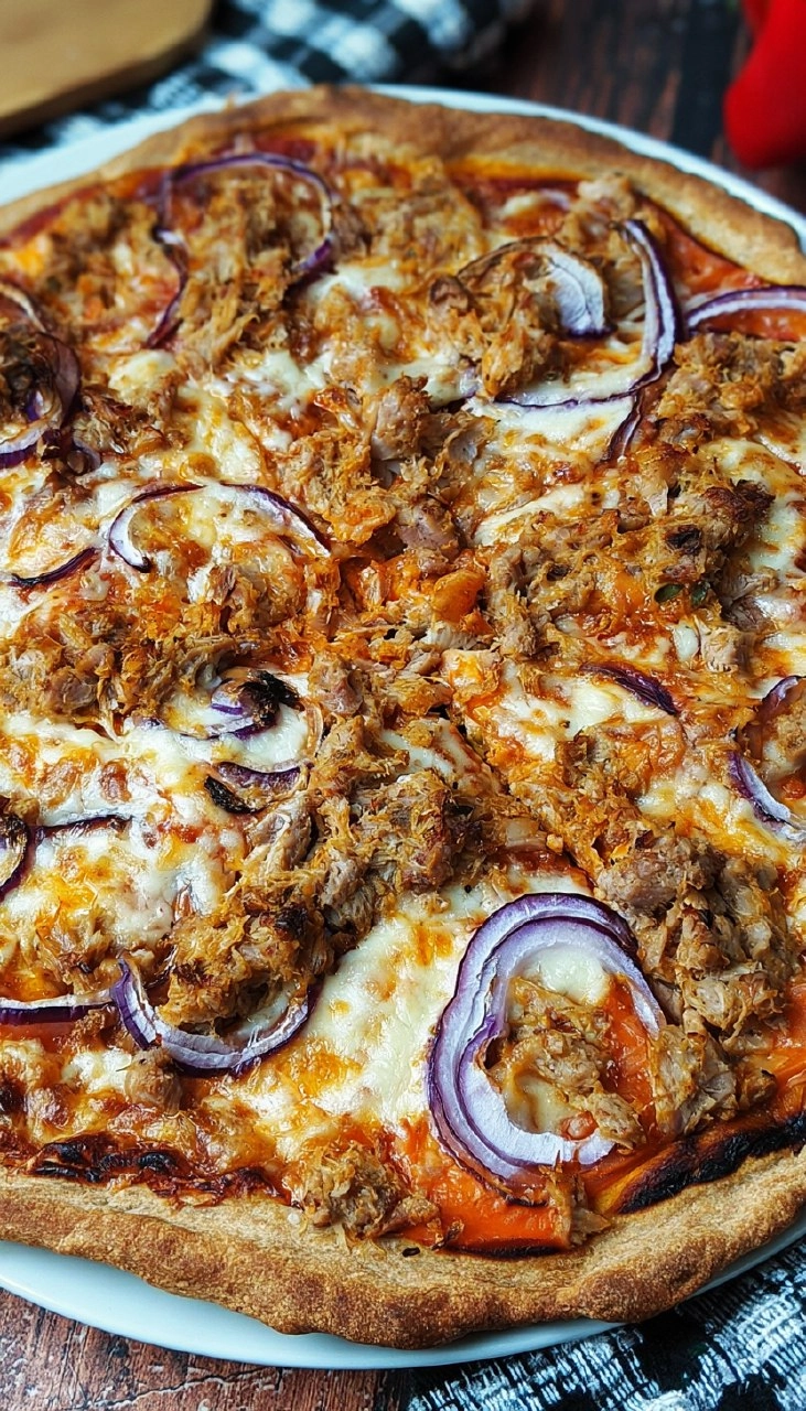 High Protein Pizza mit Thunfisch