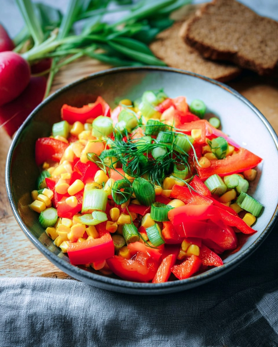 Maissalat mit Paprika