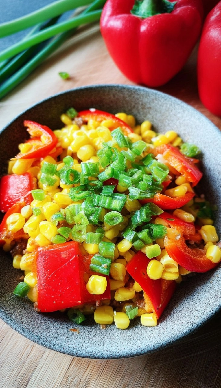 Maissalat mit Paprika
