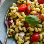 Mediterraner-Nudelsalat-mit-Pesto-Rezept