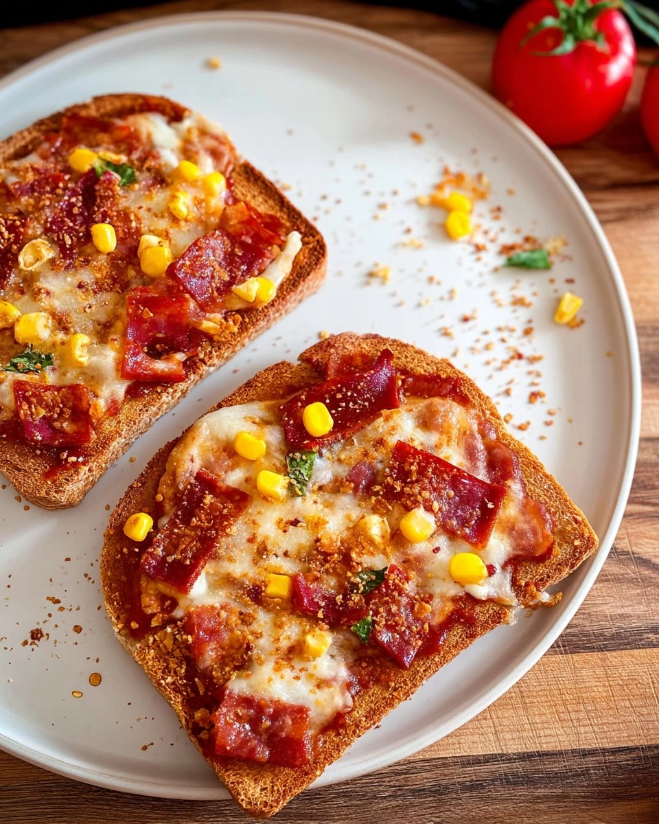 Pizza-Toast aus der Heißluftfritteuse 74 Pizza-Toast aus der Heißluftfritteuse