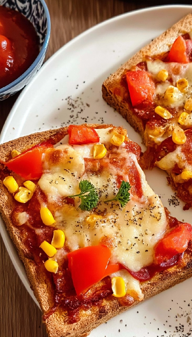 Pizza-Toast aus der Heißluftfritteuse 73 Pizza-Toast aus der Heißluftfritteuse