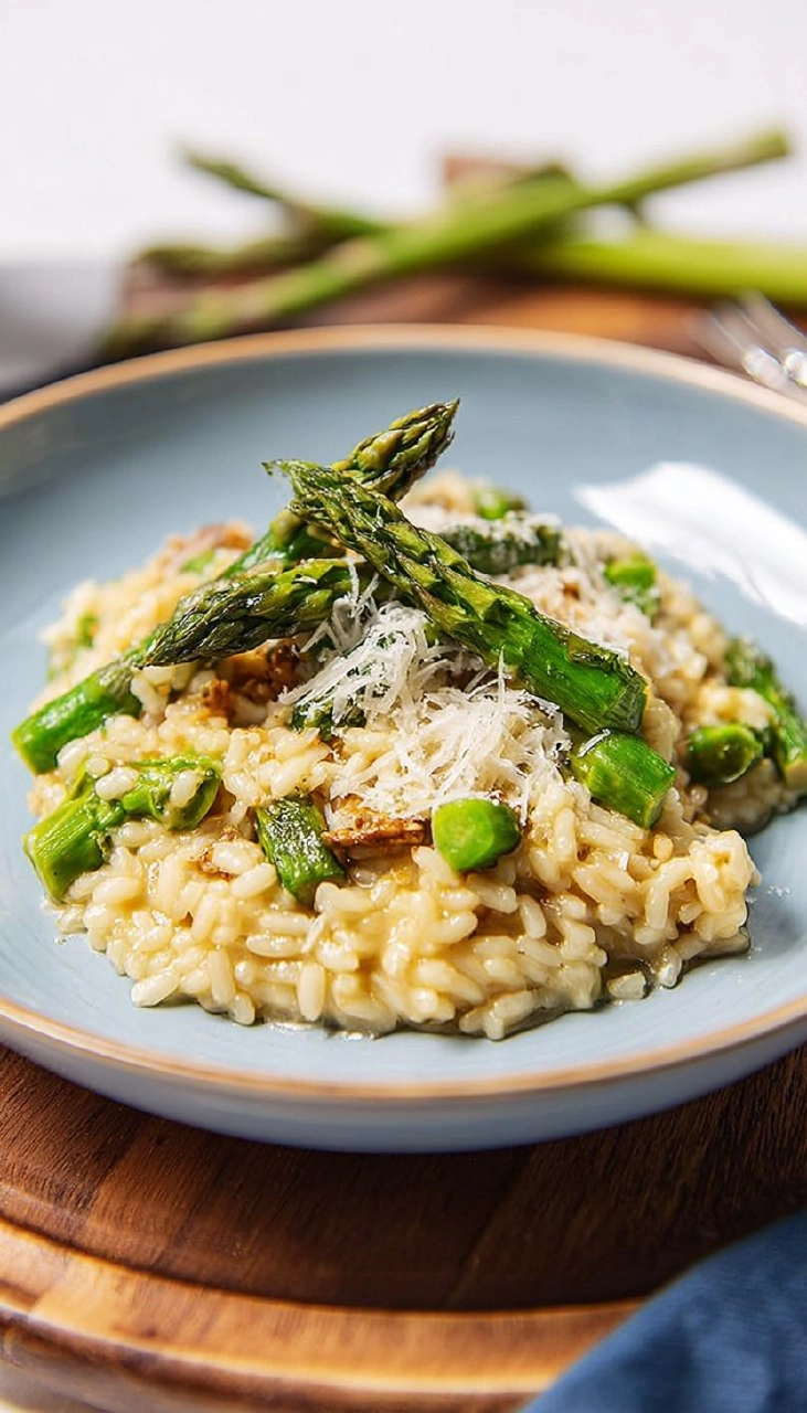 Risotto-mit-gruenem-Spargel-Rezept