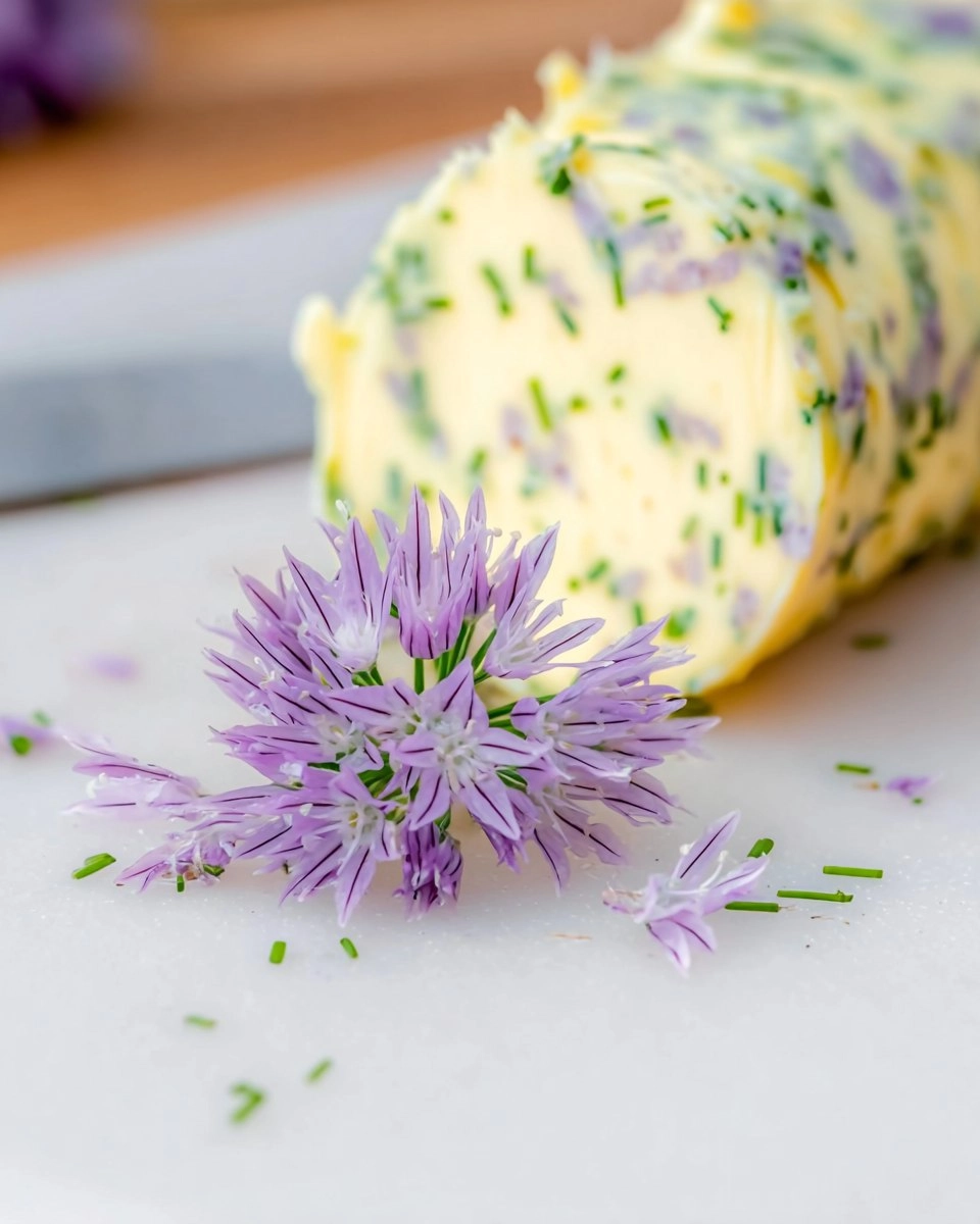 Schnittlauchblütenbutter